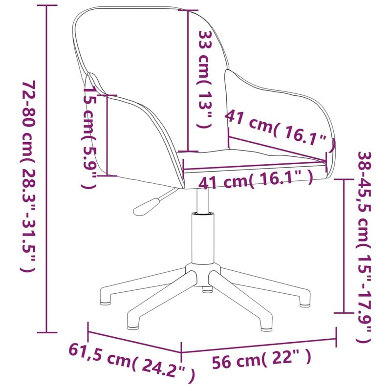 Casa si Gradina/Mobilier/Scaune si fotolii/Scaune - Scaun de birou pivotant, crem, catifea - Infinity.ro