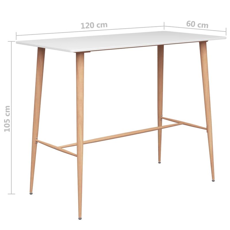 Casa si Gradina - Mobilier - Seturi de mobilier - Seturi bucatarie - Set mobilier de bar, 5 piese, alb si negru - Infinity.ro