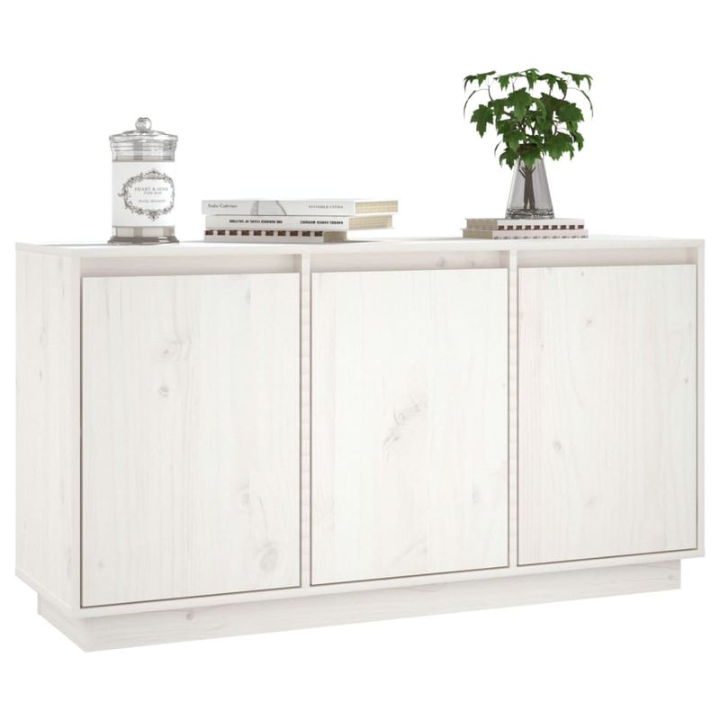 Casa si Gradina - Mobilier - Comode si corpuri - Comode - Dulap, alb, 111x34x60 cm, lemn masiv de pin - Infinity.ro
