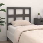 Casa si Gradina - Mobilier - Paturi si accesorii - Accesorii paturi - Tablie de pat, gri, 80,5x4x100 cm, lemn masiv de pin - Infinity.ro