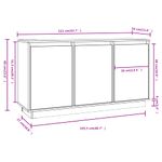 Casa si Gradina - Mobilier - Comode si corpuri - Comode - Dulap, alb, 111x34x60 cm, lemn masiv de pin - Infinity.ro