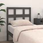 Casa si Gradina - Mobilier - Paturi si accesorii - Accesorii paturi - Tablie de pat, gri, 80,5x4x100 cm, lemn masiv de pin - Infinity.ro