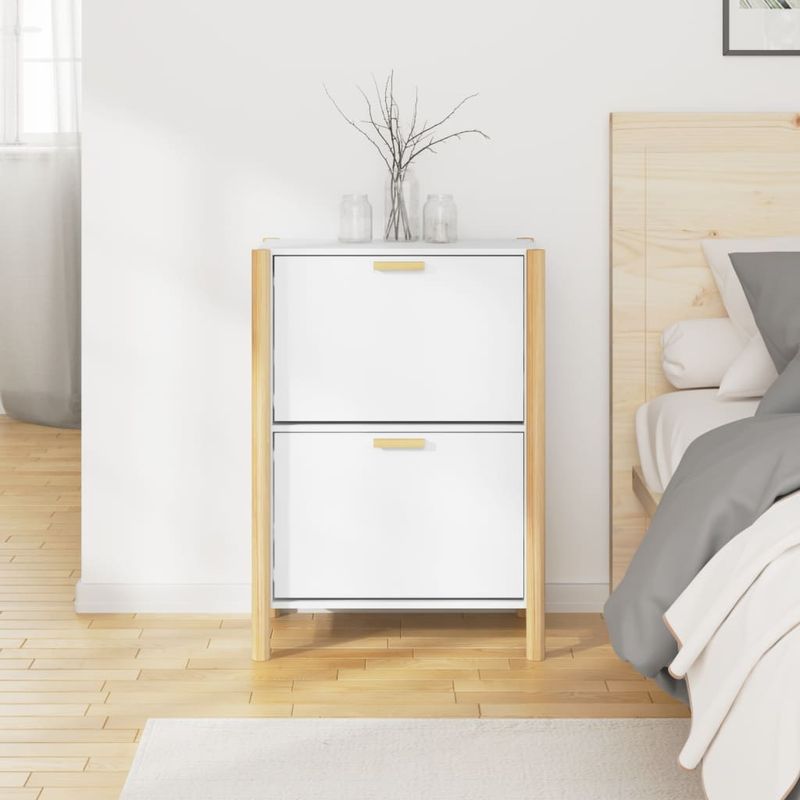 Casa si Gradina - Mobilier - Organizare si depozitare - Organizator incaltaminte - Pantofar, alb, 57,5x33x80 cm, lemn compozit - Infinity.ro