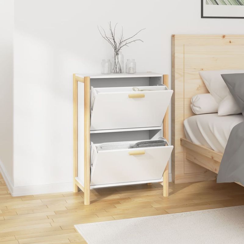 Casa si Gradina - Mobilier - Organizare si depozitare - Organizator incaltaminte - Pantofar, alb, 57,5x33x80 cm, lemn compozit - Infinity.ro