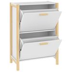 Casa si Gradina - Mobilier - Organizare si depozitare - Organizator incaltaminte - Pantofar, alb, 57,5x33x80 cm, lemn compozit - Infinity.ro