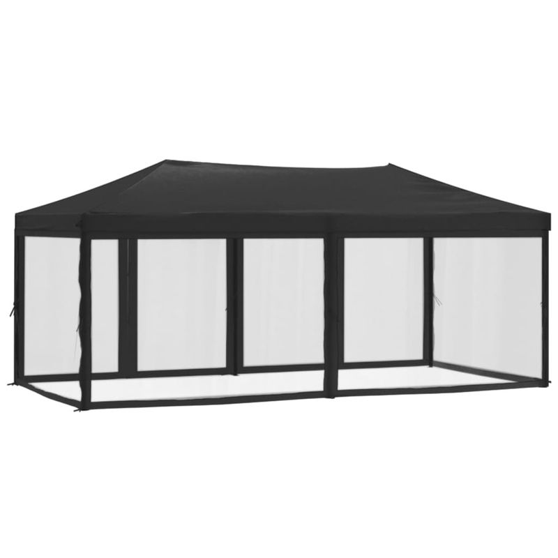 Casa si Gradina - Gradina si terasa - Umbrele si pavilioane - Pavilioane - Cort pliabil pentru petrecere, pereti laterali, antracit, 3x6 m - Infinity.ro
