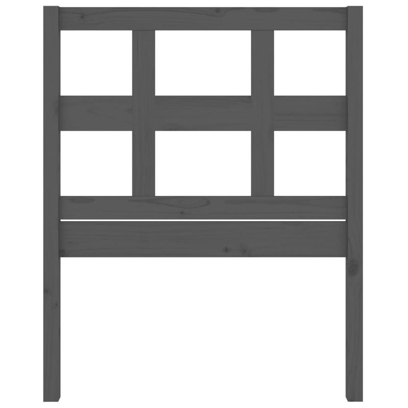 Casa si Gradina - Mobilier - Paturi si accesorii - Accesorii paturi - Tablie de pat, gri, 80,5x4x100 cm, lemn masiv de pin - Infinity.ro