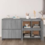 Casa si Gradina - Mobilier - Comode si corpuri - Comode - Servante, 2 buc, stejar sonoma gri, 70x41x75 cm, lemn prelucrat - Infinity.ro