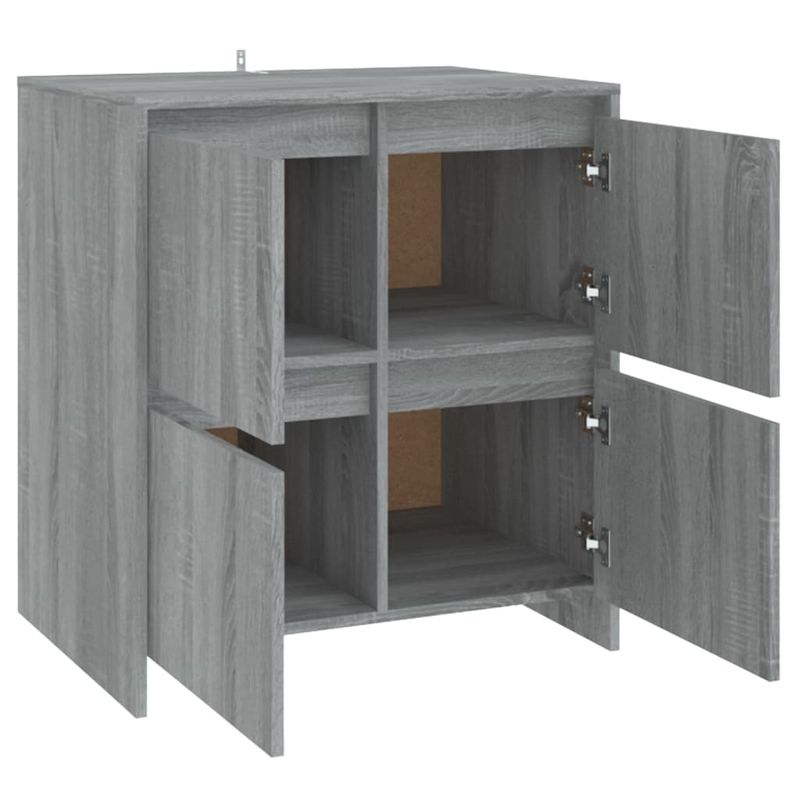 Casa si Gradina - Mobilier - Comode si corpuri - Comode - Servante, 2 buc, stejar sonoma gri, 70x41x75 cm, lemn prelucrat - Infinity.ro