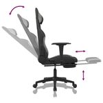 PC, gaming si accesorii - Gaming - Accesorii gaming - Scaune gaming - Scaun de jocuri, negru/gri deschis, textil - Infinity.ro
