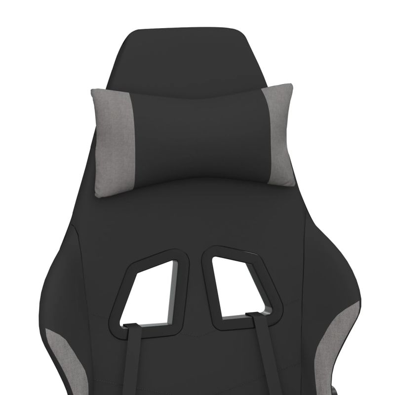 PC, gaming si accesorii - Gaming - Accesorii gaming - Scaune gaming - Scaun de jocuri, negru/gri deschis, textil - Infinity.ro