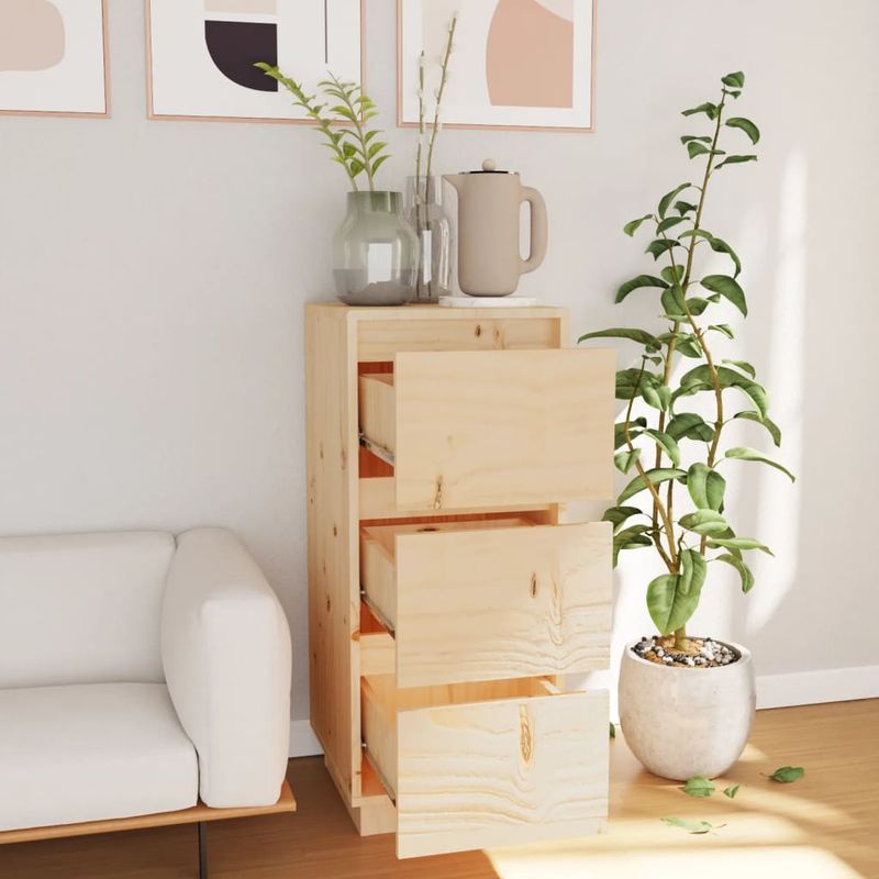 Casa si Gradina - Mobilier - Comode si corpuri - Comode - Servanta, 32x34x75 cm, lemn masiv de pin - Infinity.ro