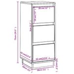 Casa si Gradina - Mobilier - Comode si corpuri - Comode - Servanta, 32x34x75 cm, lemn masiv de pin - Infinity.ro