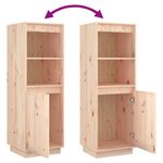 Casa si Gradina - Mobilier - Comode si corpuri - Corpuri bucatarie - Dulap inalt, gri, 37x34x110 cm, lemn masiv de pin - Infinity.ro