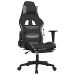 PC, gaming si accesorii - Gaming - Accesorii gaming - Scaune gaming - Scaun de jocuri, negru/gri deschis, textil - Infinity.ro