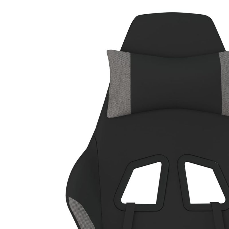 PC, gaming si accesorii - Gaming - Accesorii gaming - Scaune gaming - Scaun de jocuri, negru/gri deschis, textil - Infinity.ro