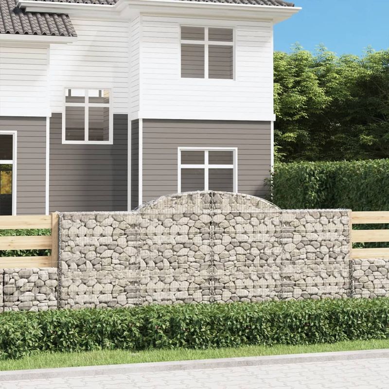 Casa si Gradina - Gradina si terasa - Garduri, panouri si accesorii - Cos gabion arcuit, 300x30x120/140 cm fier galvanizat, cantitate în pachet: 1 - Infinity.ro