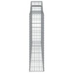 Casa si Gradina - Gradina si terasa - Garduri, panouri si accesorii - Cos gabion arcuit, 300x30x120/140 cm fier galvanizat, cantitate în pachet: 1 - Infinity.ro