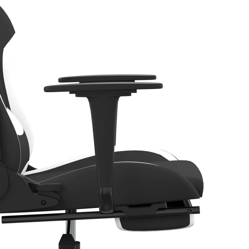 PC, gaming si accesorii - Gaming - Accesorii gaming - Scaune gaming - Scaun de jocuri, negru si alb, textil - Infinity.ro