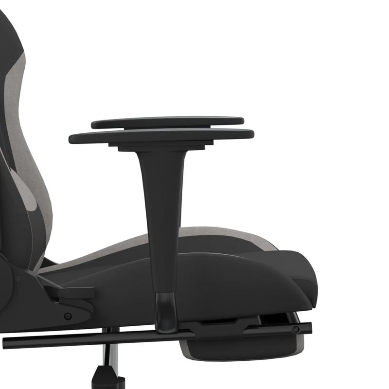PC, gaming si accesorii - Gaming - Accesorii gaming - Scaune gaming - Scaun de jocuri, negru/gri deschis, textil - Infinity.ro