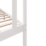 Casa si Gradina - Mobilier - Paturi si accesorii - Paturi - Cadru de pat mic single, alb, 90x190 cm, lemn masiv de pin - Infinity.ro