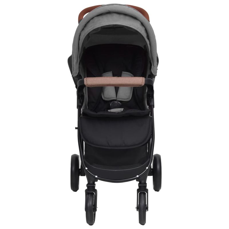 Jucarii, Copii si Bebe - Carucioare si articole de transport - Carucioare - Carucioare standard - Carucior pentru copii 3-in-1, gri deschis, otel - Infinity.ro