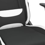 PC, gaming si accesorii - Gaming - Accesorii gaming - Scaune gaming - Scaun de jocuri, negru si alb, textil - Infinity.ro