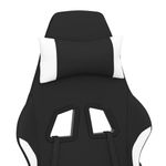 PC, gaming si accesorii - Gaming - Accesorii gaming - Scaune gaming - Scaun de jocuri, negru si alb, textil - Infinity.ro