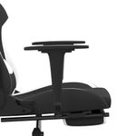 PC, gaming si accesorii - Gaming - Accesorii gaming - Scaune gaming - Scaun de jocuri, negru si alb, textil - Infinity.ro