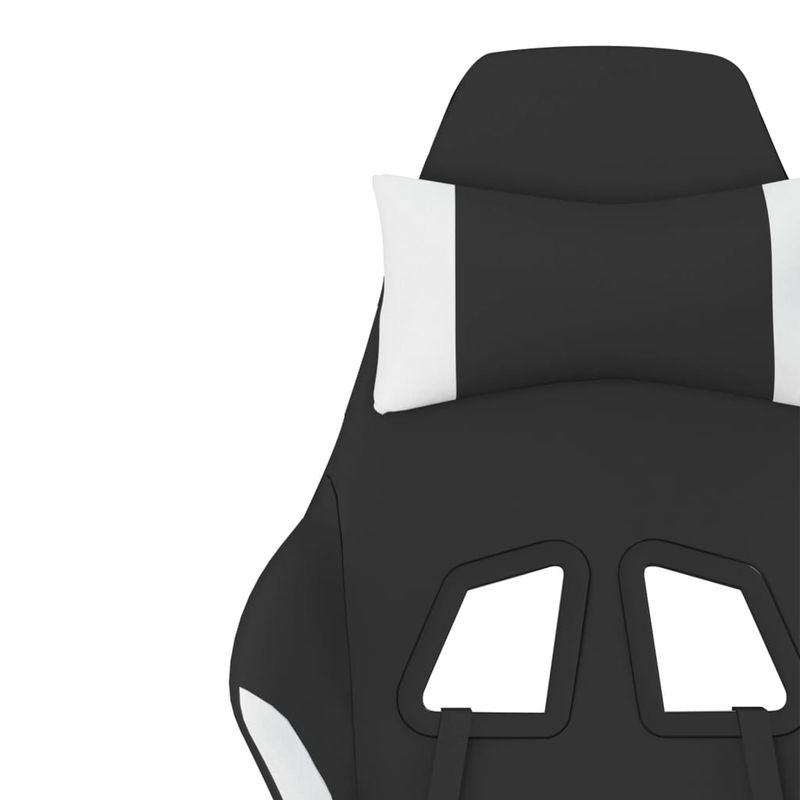 PC, gaming si accesorii - Gaming - Accesorii gaming - Scaune gaming - Scaun de jocuri, negru si alb, textil - Infinity.ro