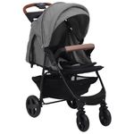 Jucarii, Copii si Bebe - Carucioare si articole de transport - Carucioare - Carucioare standard - Carucior pentru copii 3-in-1, gri deschis, otel - Infinity.ro