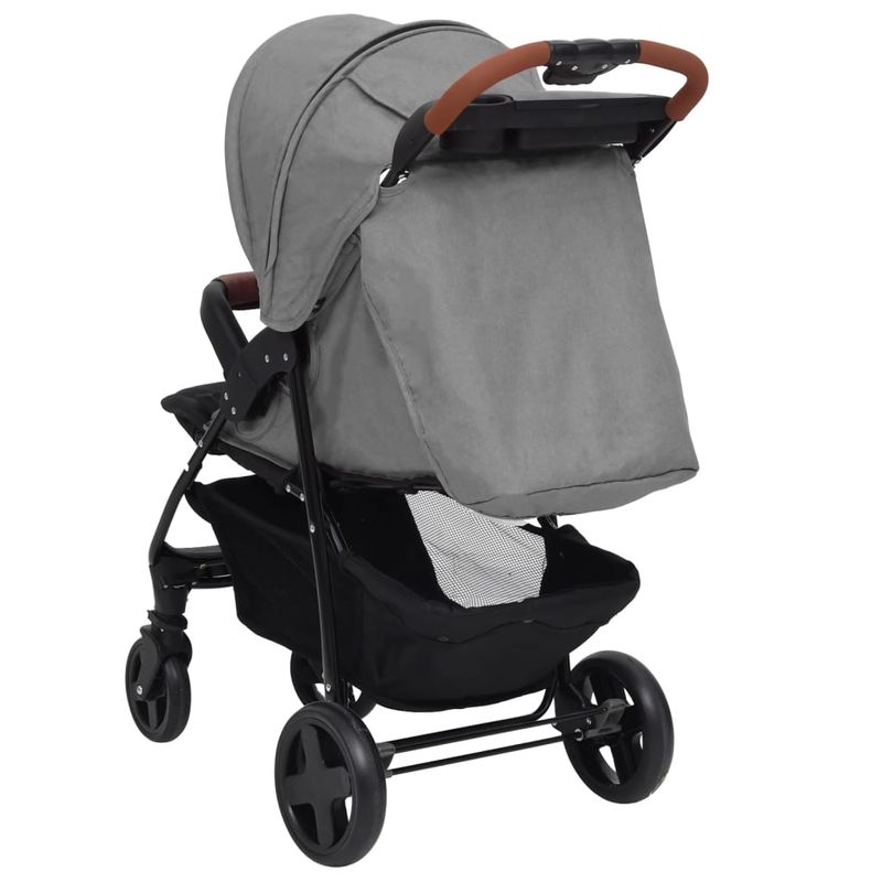 Jucarii, Copii si Bebe - Carucioare si articole de transport - Carucioare - Carucioare standard - Carucior pentru copii 3-in-1, gri deschis, otel - Infinity.ro