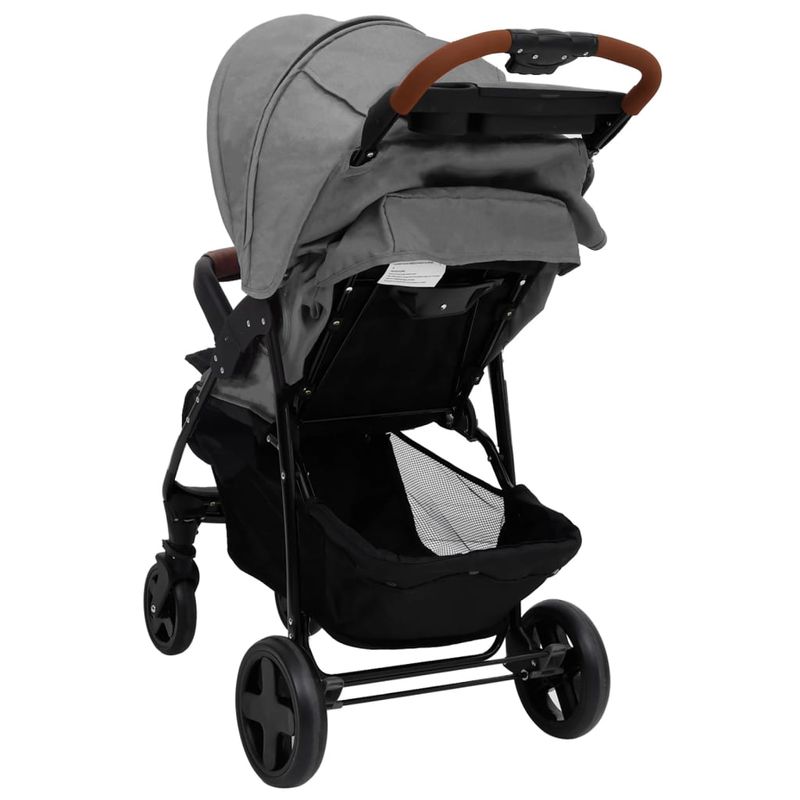 Jucarii, Copii si Bebe - Carucioare si articole de transport - Carucioare - Carucioare standard - Carucior pentru copii 3-in-1, gri deschis, otel - Infinity.ro