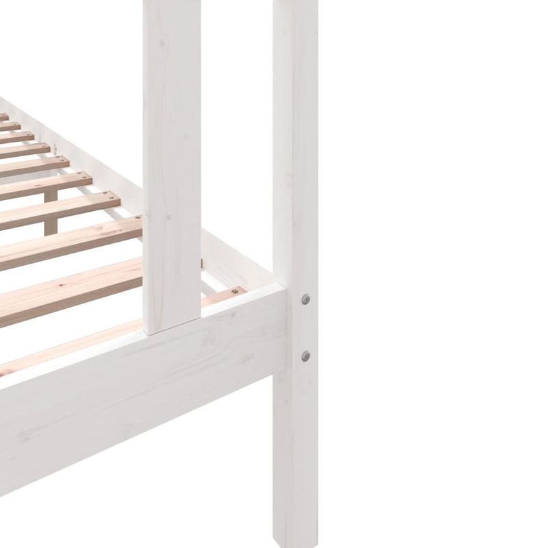 Casa si Gradina - Mobilier - Paturi si accesorii - Paturi - Cadru de pat mic single, alb, 90x190 cm, lemn masiv de pin - Infinity.ro