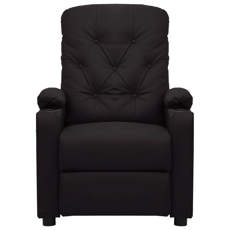 Casa si Gradina - Mobilier - Scaune si fotolii - Fotolii - Fotoliu cu ridicare, negru, piele ecologica - Infinity.ro