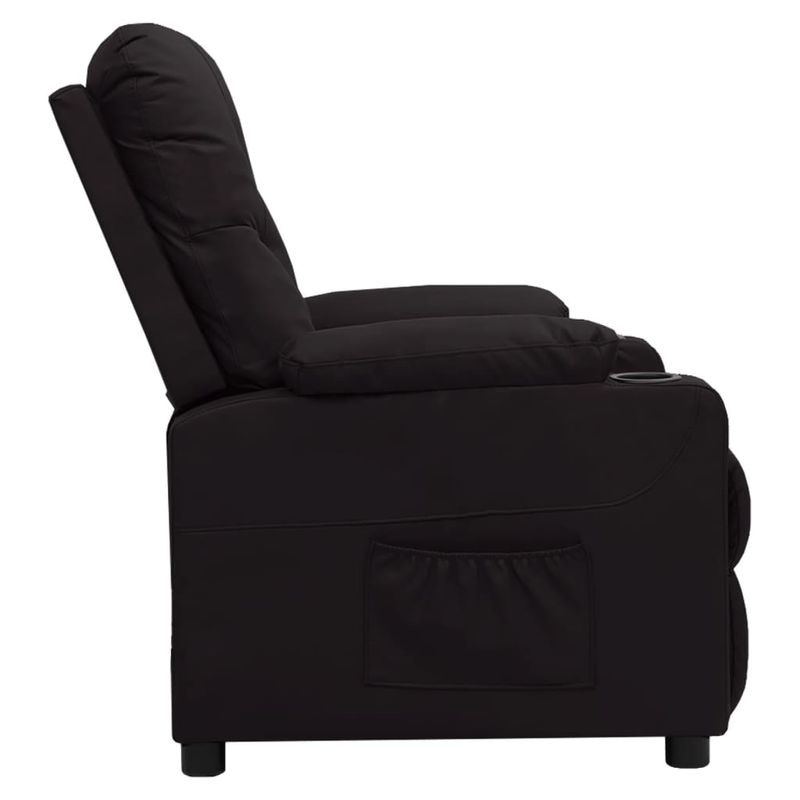 Casa si Gradina - Mobilier - Scaune si fotolii - Fotolii - Fotoliu cu ridicare, negru, piele ecologica - Infinity.ro