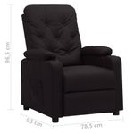 Casa si Gradina - Mobilier - Scaune si fotolii - Fotolii - Fotoliu cu ridicare, negru, piele ecologica - Infinity.ro