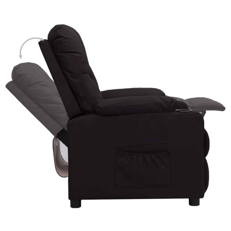 Casa si Gradina - Mobilier - Scaune si fotolii - Fotolii - Fotoliu cu ridicare, negru, piele ecologica - Infinity.ro