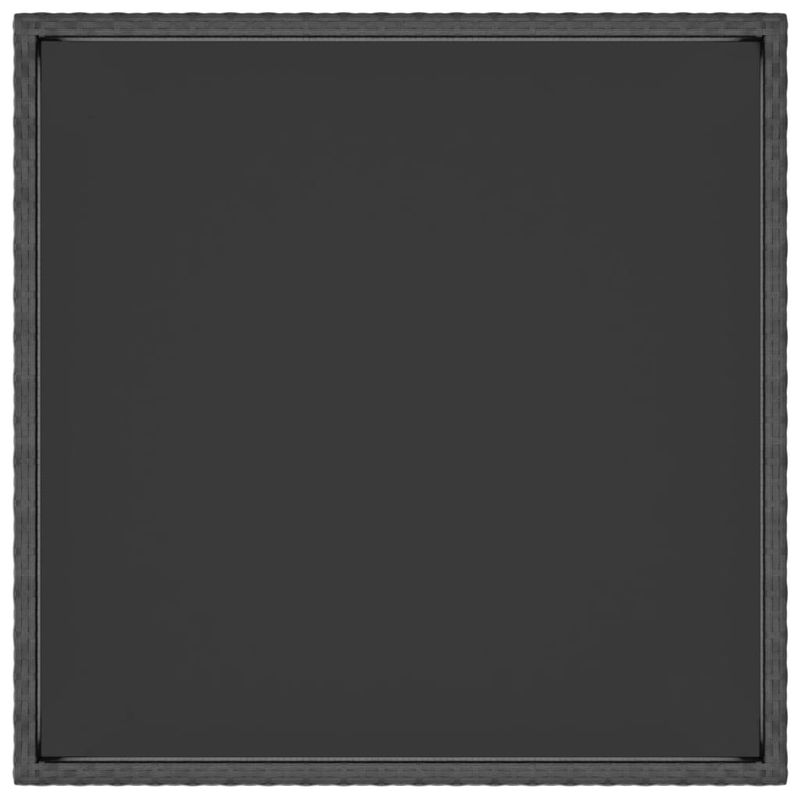 Casa si Gradina - Gradina si terasa - Mobilier exterior - Seturi mobila gradina - Set mobilier gradina, 5 piese, negru, poliratan/sticla tratata - Infinity.ro