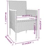 Casa si Gradina - Gradina si terasa - Mobilier exterior - Seturi mobila gradina - Set mobilier gradina, 5 piese, negru, poliratan/sticla tratata - Infinity.ro