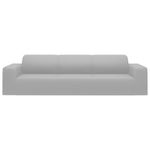 Casa si Gradina - Textile si covoare - Huse pentru mobilier - Husa elastica pentru canapea cu 4 locuri poliester jersey gri - Infinity.ro