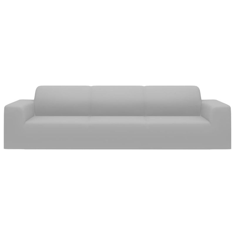 Casa si Gradina - Textile si covoare - Huse pentru mobilier - Husa elastica pentru canapea cu 4 locuri poliester jersey gri - Infinity.ro