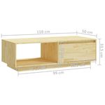Casa si Gradina - Mobilier - Mese si birouri - Masute de cafea - Masuta de cafea, 110x50x33,5 cm, lemn masiv de pin - Infinity.ro