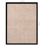 Casa si Gradina - Textile si covoare - Covoare - Covoare casa - Covoras intrare, bej, 40x60 cm - Infinity.ro