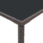 Casa si Gradina - Gradina si terasa - Mobilier exterior - Seturi mobila gradina - Set mobilier bar de gradina, cu perne, 3 piese, maro, poliratan - Infinity.ro