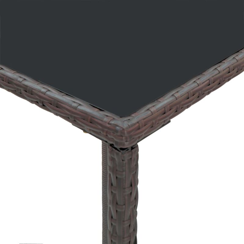 Casa si Gradina - Gradina si terasa - Mobilier exterior - Seturi mobila gradina - Set mobilier bar de gradina, cu perne, 3 piese, maro, poliratan - Infinity.ro