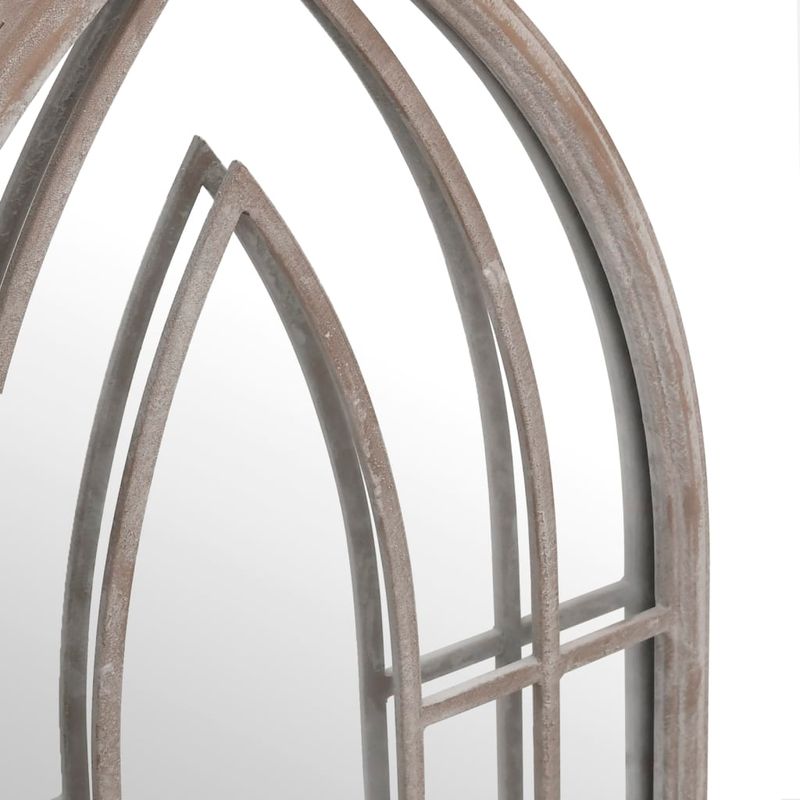 Casa si Gradina - Decoratiuni - Oglinzi - Oglinda de gradina, nisipiu, 100x45 cm, fier uz exterior - Infinity.ro