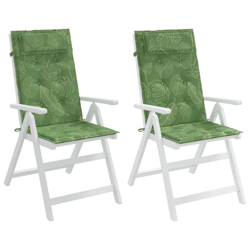 Casa si Gradina - Textile si covoare - Perne si pilote - Perne decorative - Perne scaun cu spatar inalt, 2 buc, model de frunză, textil Oxford - Infinity.ro