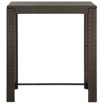 Casa si Gradina - Gradina si terasa - Mobilier exterior - Seturi mobila gradina - Set mobilier bar de gradina cu perne, 5 piese, maro, poliratan - Infinity.ro