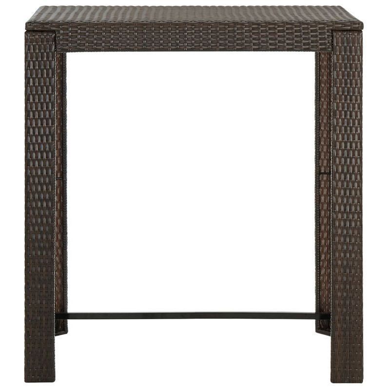 Casa si Gradina - Gradina si terasa - Mobilier exterior - Seturi mobila gradina - Set mobilier bar de gradina cu perne, 5 piese, maro, poliratan - Infinity.ro